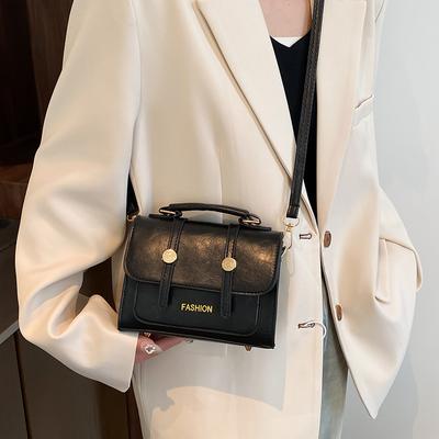 Temperament Retro Mode 225 Frühling neu lässig einfarbig Textur Umhängetasche kleine quadratische Tasche