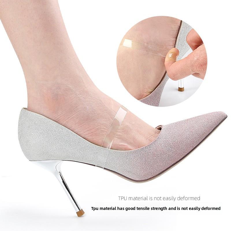 Invisible Transparent High Heel Shoe Bundle Laces No Heel Foot Wrap Leather Shoes Tying Shoelaces