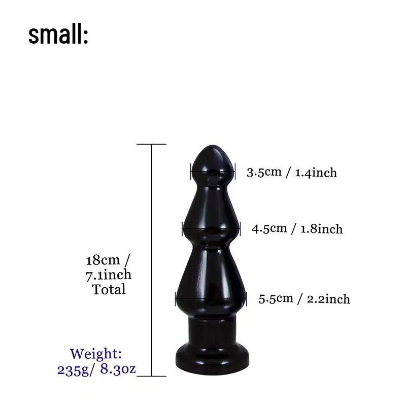 Extra Large Beaded Anal Plug with Rolling Jewel - Erotic Massage Toy for Men & Women