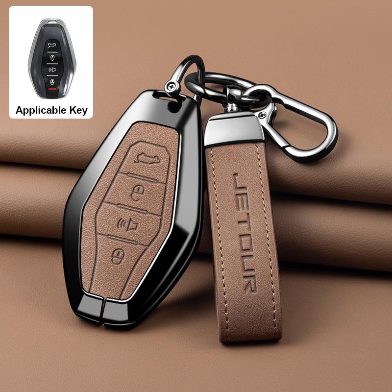 

Чохол-захисна оболонка-сумка з цинкового сплаву для брелока автомобільного ключа для Chery JETOUR X70 X70plus X70m X90plus X95pro Аксесуари для брелока