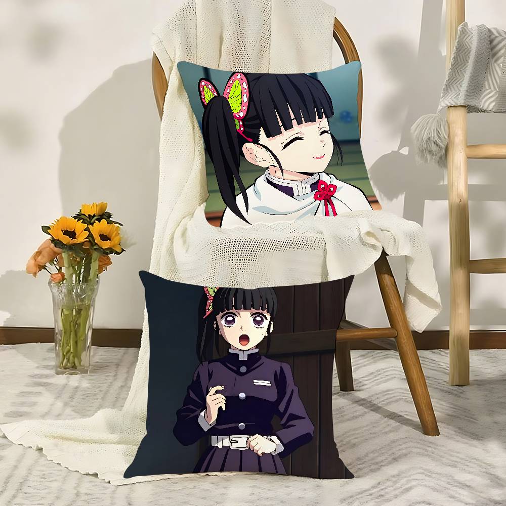 Anime Tsuyuri Kanao Pillow Case Cushion Cover Soft Cute Throw Pillow Case For Car Sofa Pillowcase Polyester With Zipper
