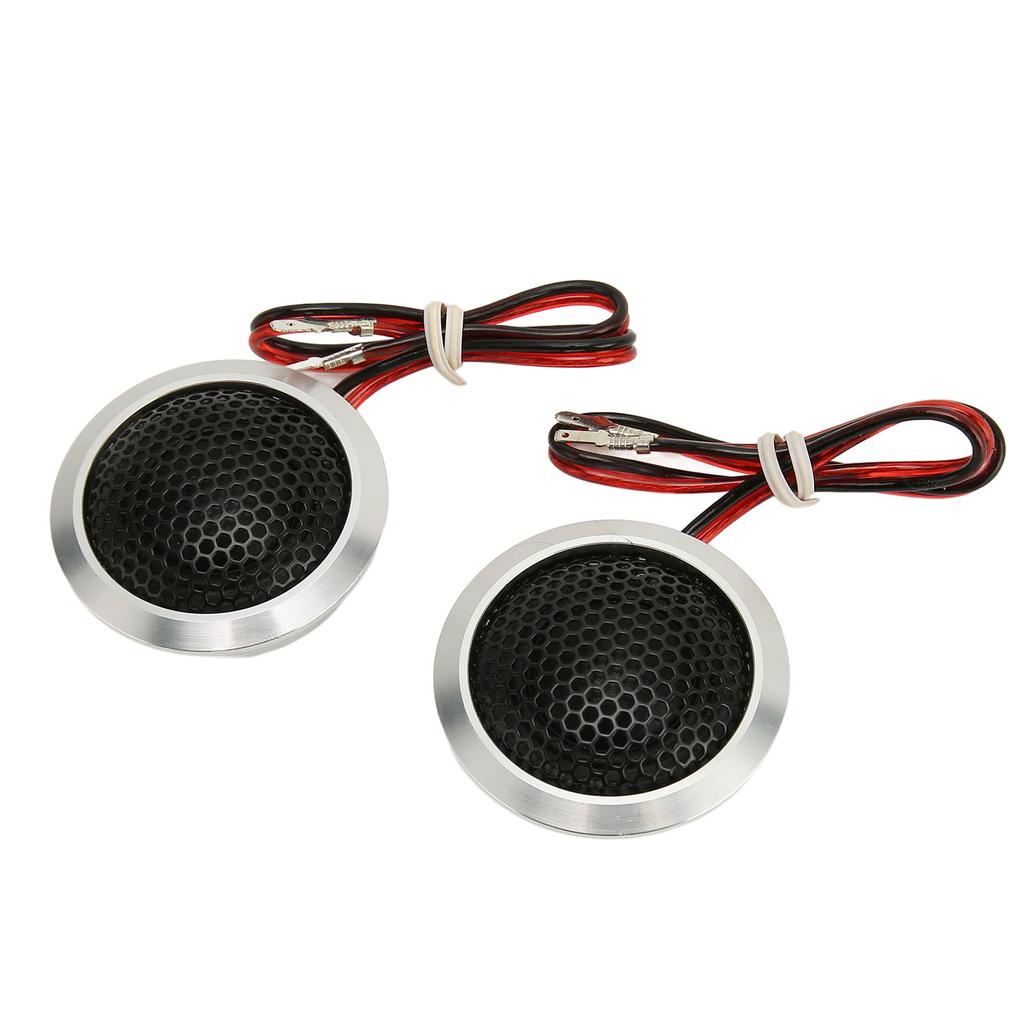 2pcs 150W Dome Tweeter 2 Way System High Sensitivity Silver Black Dome   Tweeter for Car   Systems