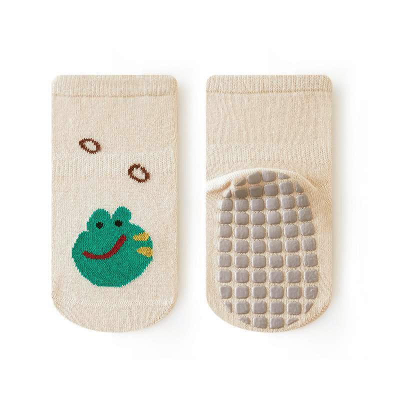 New Winter Autumn Anti Slip Baby Socks Cute Cartoon Animal Print Toddler Kids Floor Sock Rubber Soles Cotton Baby Boy Girl Socks