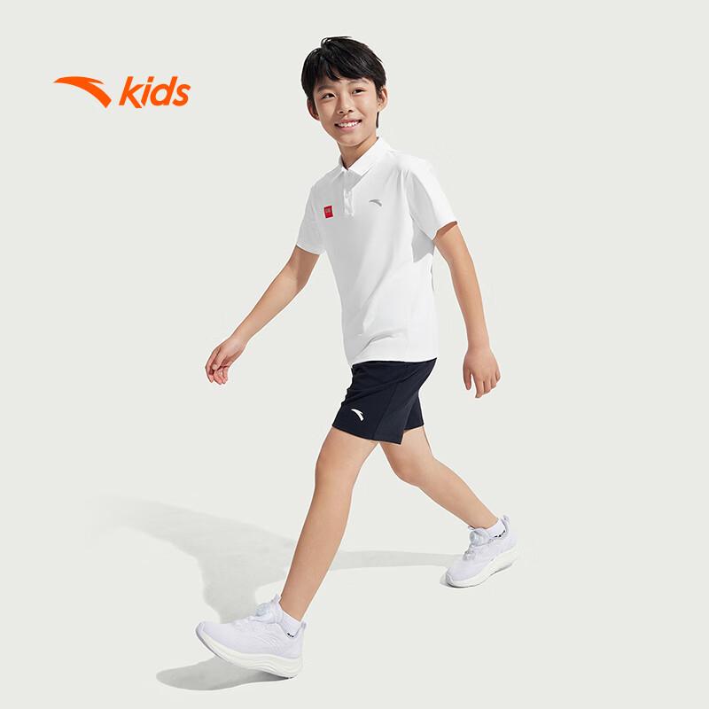 ANTA Kids Boys' Cloud Soft Quick Dry Short Sleeve Polo T-shirt A52527117