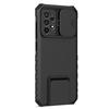 For Samsung Galaxy A52 4G/A52 5G/A52s 5G PC+TPU Støtte Cover Skyv Kamera Deksel Telefondeksel