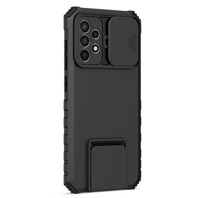 For Samsung Galaxy A52 4G/A52 5G/A52s 5G PC+TPU Kickstand Cover Slide Camera Lid Phone Case