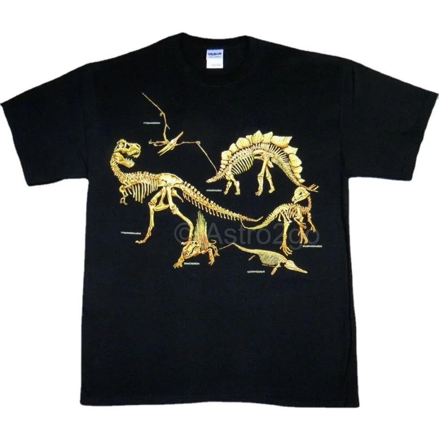 Jurassic Cretaceous TRex Dinosaur Skeletons TShirt New 100 Cotton ONeck Summer Short Sleeve Casual Mens Tshirt Size S3XL S