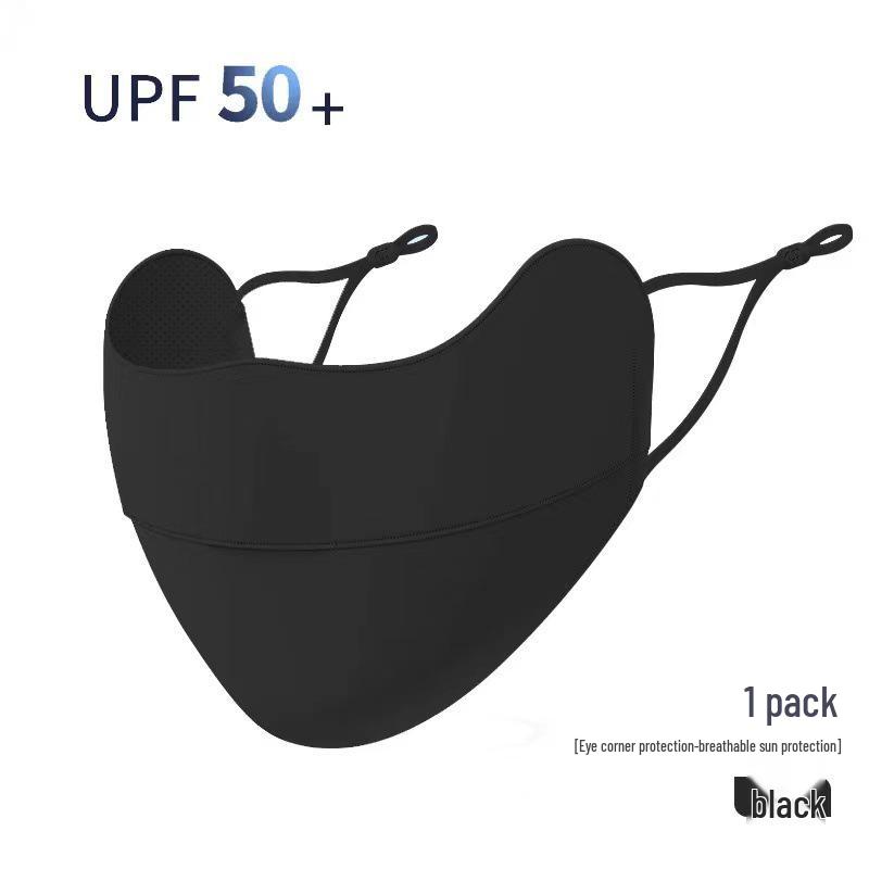 

Ice Silk UV-Protection Gradient Sun Visor & Mask for Women - Breathable Full Face Coverage