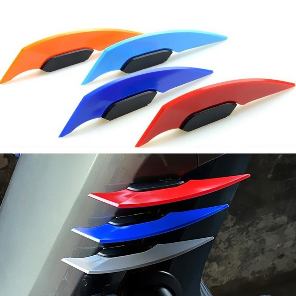 Fixed Wing Spoiler for Motorcycle Outstanding Texture Wing for Bike Universal Motorcycle Winglet Spoilers for Electric Bikes