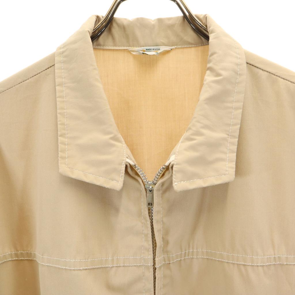 Sportswear 70s 80s Made In USA Vintage Blouson Beige and Others Jacket Men's Used