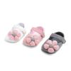 Baby First Walkers Woolen Knitting Cotton Flower Bow Princess Soft Bottom Baby Casual 0-3 M Old Newborn Indoor Shoes