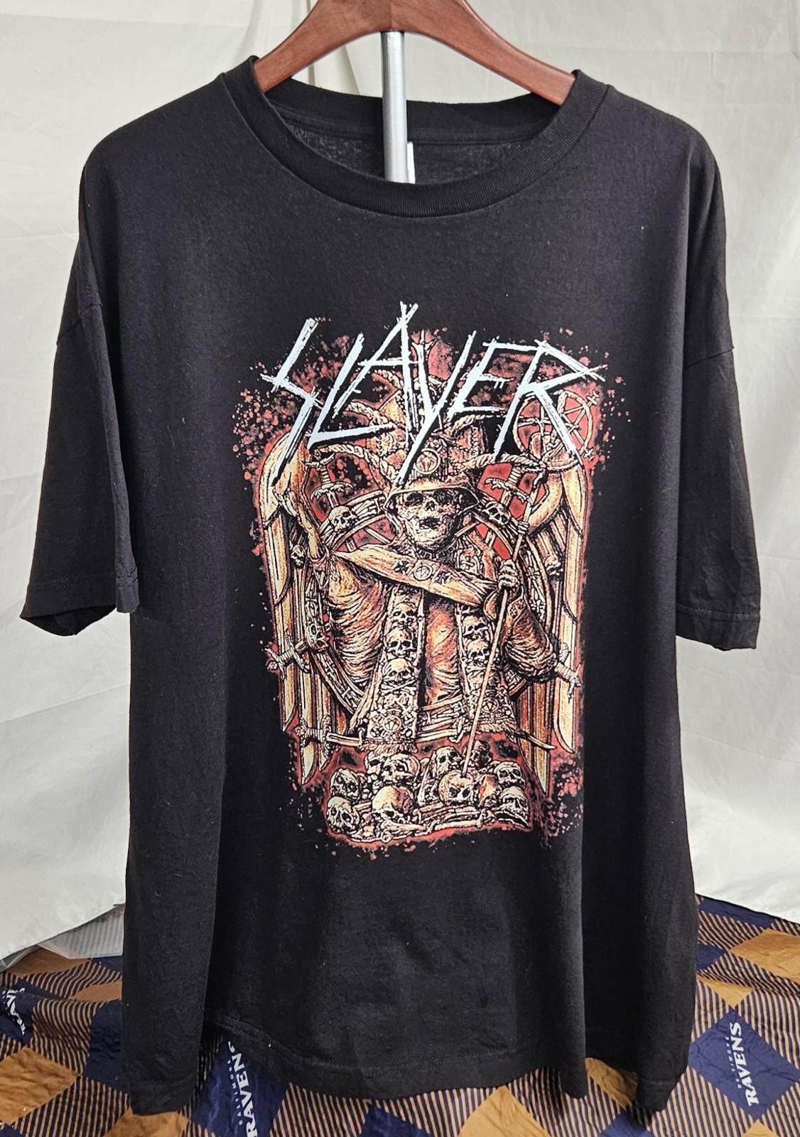 Men s Slayer Final Campaign Graphic Size 2XL Black Unisex T-Shirt M