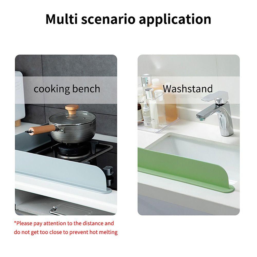 Silicone Sink Edge Protector Water Splatter Bathtub Splash Guard  for Kitchen and Bathroom