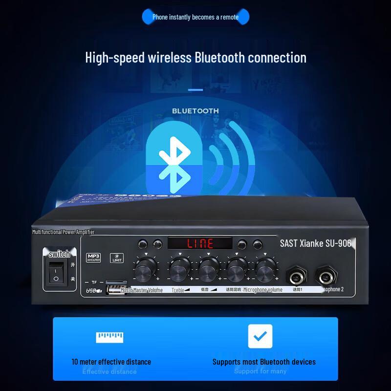 SAST TH15 5-inch Fixed Voltage Ceiling Speaker System CN plug (adapter included)