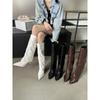 Internet Celebrity European and American Style Pants Boots Women's Autumn 2025 New High Heel Thin Heel Pointed But Knee Long Knight Boots