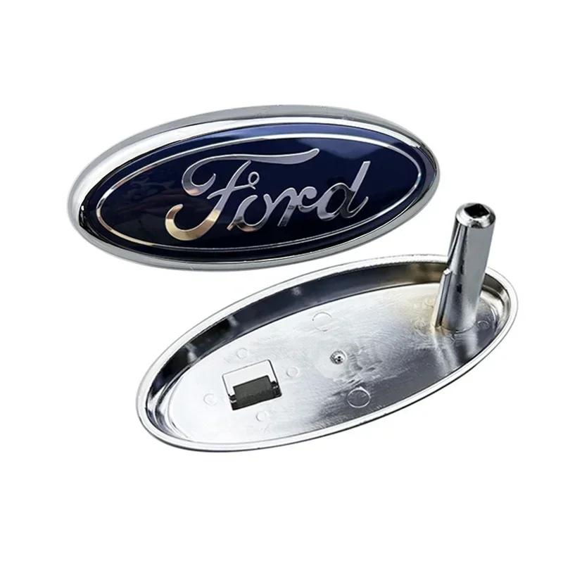

Новая 2026 Автонаклейка Ford Новая 2025 Горячая 14.5x6.5см ABS Автомобильный Передний Эмблема Значок для Ford Focus 2 3 Mondeo Fiesta Ranger Mustang Kug