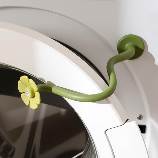 Frontlaster Dørstøtte Vaskemaskin Dørholder med Magnetisk Base Holder Døren Åpen Luktforebygging Avtakbar Tørketrommel Vaskemaskin Stopper