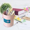 Pen Holder Metal Large Capacity Cute Practical Office Desk Pencil Holder for Study Classroom Pink Free Size