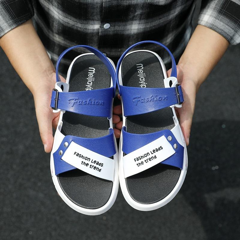 

Сандалии мужские новые нескользящие для улицы на платформе повседневные подростковые для вождения спортивные пляжные модные туфли 44