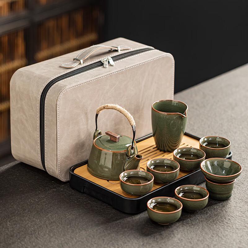 Ge Kiln Ceramic Travel Tea Set