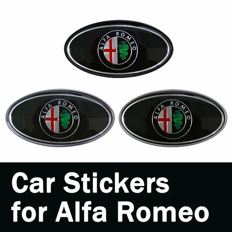 Metalowe Godło Przód Bagażnik Samochodu dla Alfa Romeo 155 156 159 Mito Giulia GT Brera Spider Giulietta 147 166 147 Akcesoria Samochodowe
