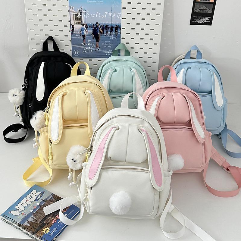Fashion High School Student Schoolbag New Cute Rabbit Ears Campus Versatile Backpack