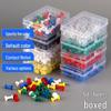 50 Colored T-Pins for Photo Walls and Cork Boards - Push Pin Thumb Tacks In Box