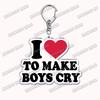 Custom I Love You My Fictional Boyfriend Awesome Girlfriend Keychain Emo Boys Hot Wife Mom Dad Key Ring Keychains Bf Gf Gifts