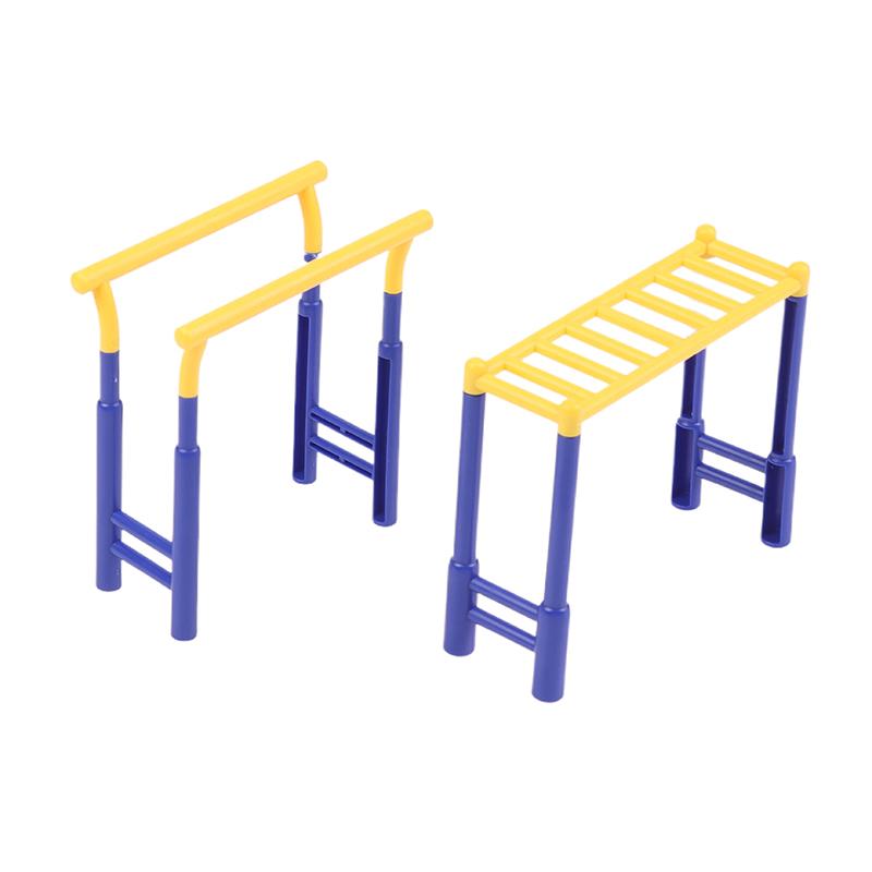 1/12 Puppenhaus Park Fitnessgeräte Modell Puppenhaus Simulation Sportszene Ornament Mikro Szene Bau Requisiten Rollenspielzeug