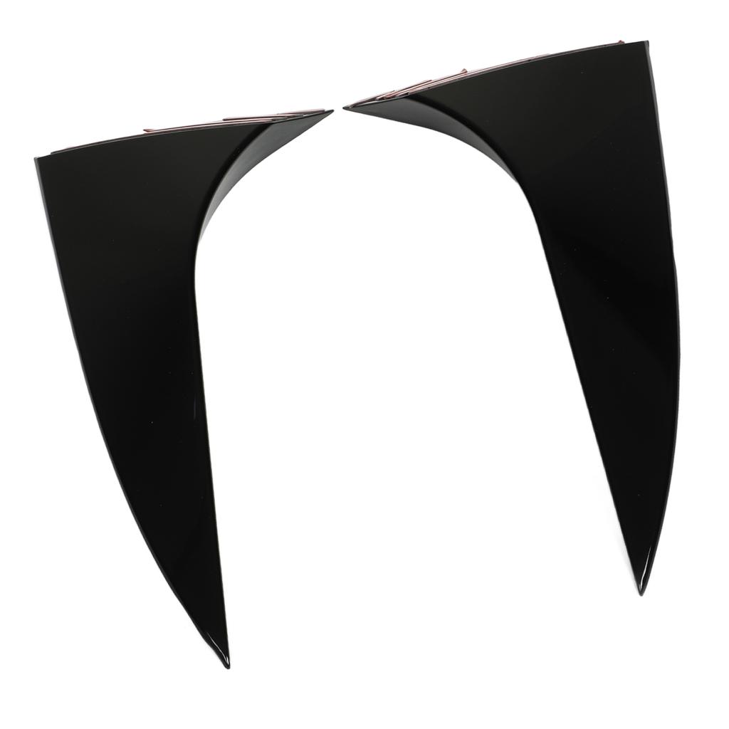 Rear Window Side Spoiler Sturdy Durable Bright Black Easy To Install Rear Spoiler Reducing Wind Resistance for Focus