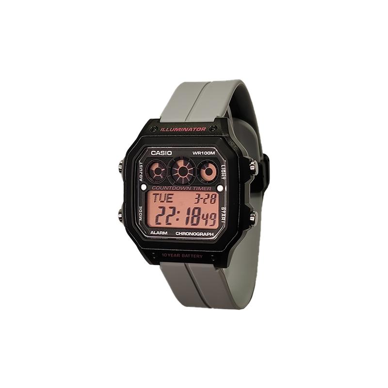 CASIO Customized watch modified series pink mirror black resin case waterproof 100 meters fashion trend AE-1300WH-1A2 mo AE-1300WH-1A2