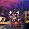 Cartoon Halloween Greeting Cards Ghost House Box Pumpkin Bat Spider Halloween Postcards Multicolor with Envelope