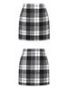 2025 Women's High-Waisted Plaid Bodycon Pencil Mini Skirt