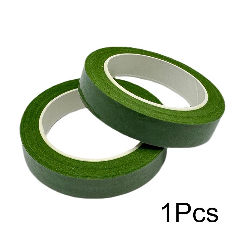 

1 рулон искусственный цветок цветочные принадлежности самоклеящаяся бумага/клей цветочный стебель DIY букет флористическая лента 27 м темно-зеленого
