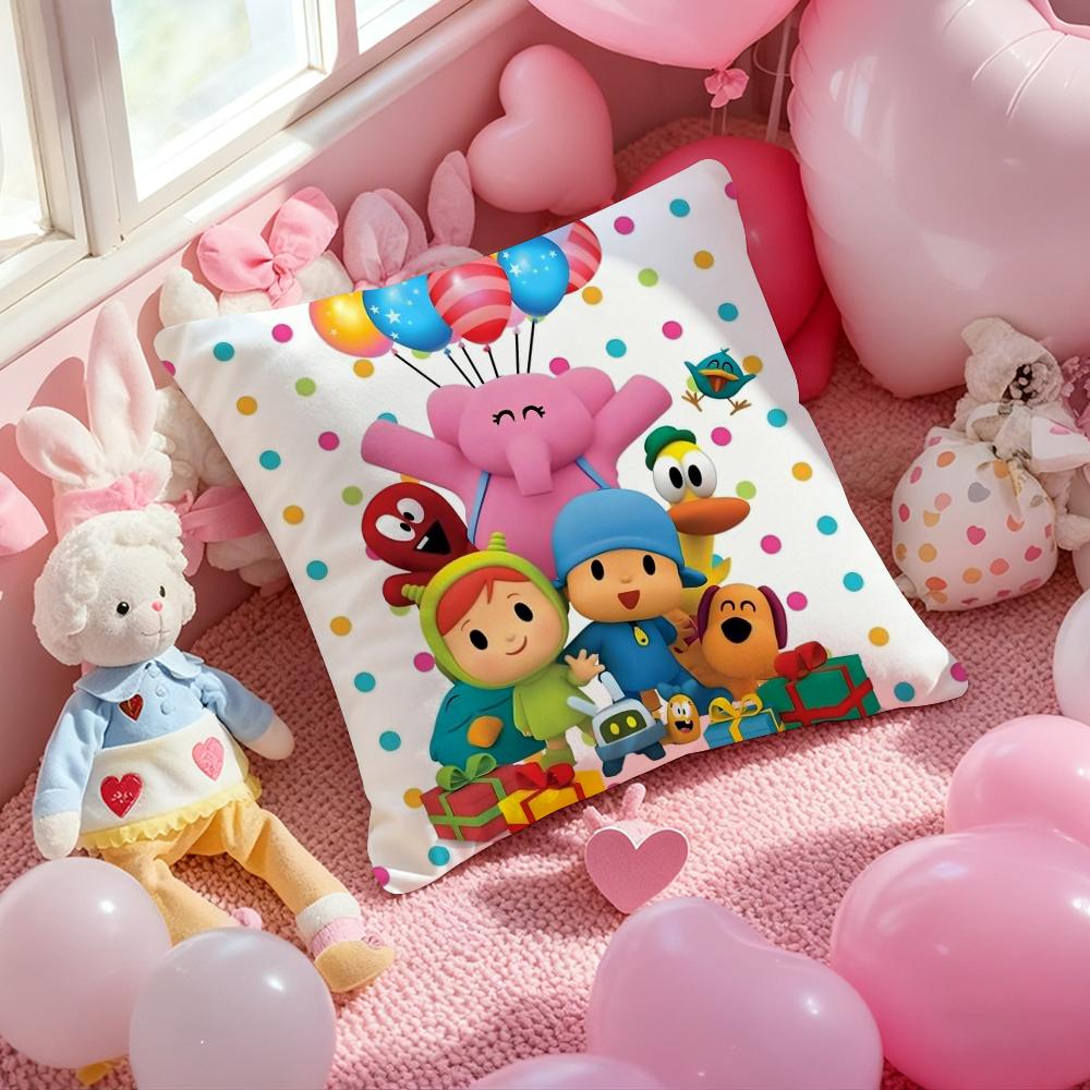 Poszewka na poduszkę B-Boy-Girl-Pocoyo z nadrukiem, poszewka na poduszkę do salonu, na sofę, dekoracja sypialni