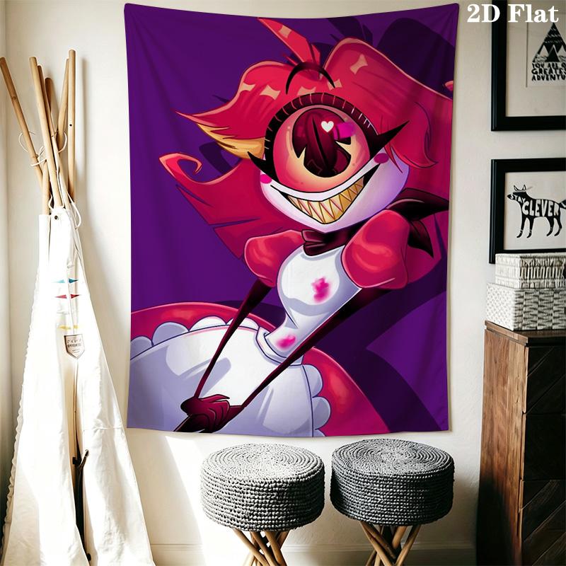 Hazbin Hotel Pattern Home Decor Tapestry, Wall Hanging, Decorative RV Wall Cloth.MGT0918371