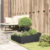 Garden Planter Black 80 X 80 X 50 Cm Cold Rolled Steel