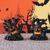 Led Battery Operated Scary Tree Decors with Glowing Face,Lighted Fantasy Figure Collection,Shelf Display with Character Y5GB