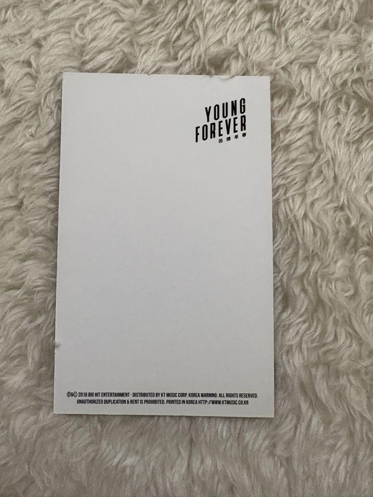 [USED] BTS Hwayangyeonhwa YOUNG FOREVER DOPE V Trading Card