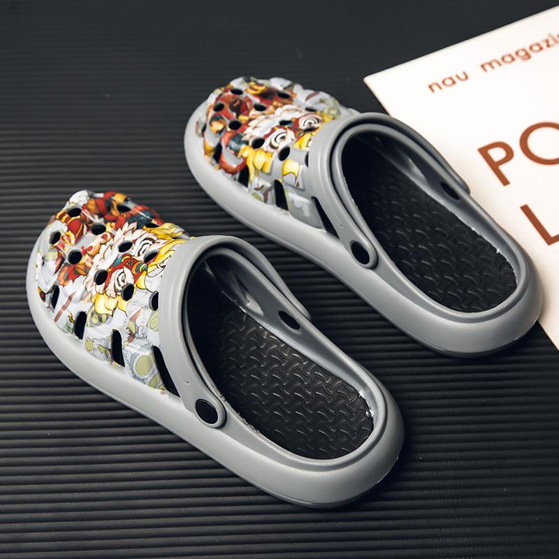 Fashion Fashion Sandals Waterproof Slippers Men Shoes Outdoor Soft Sole Shoes Clogs Eva Beach Home Summer Breathable Couple Shoes