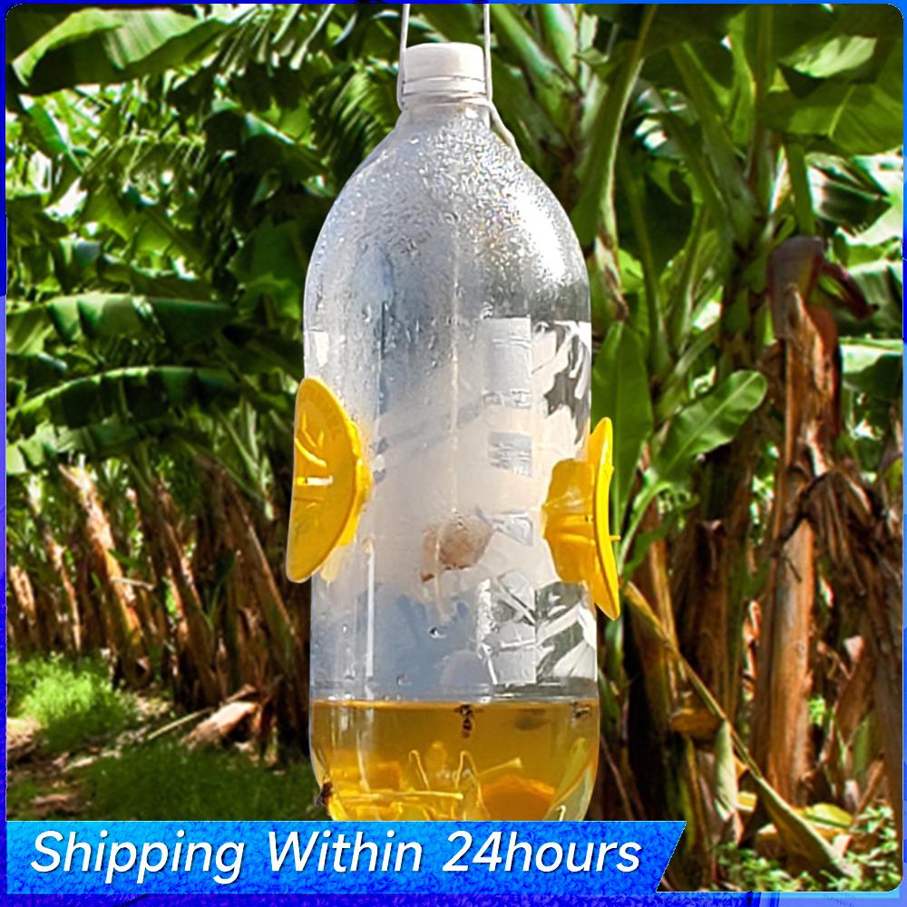 

10pcs Honeybee Hornet Catcher Hanging Wasp Killer Catcher Reusable Yellow Non-toxic Eco-friendly Flower Shape for Garden Outdoor China Mainland