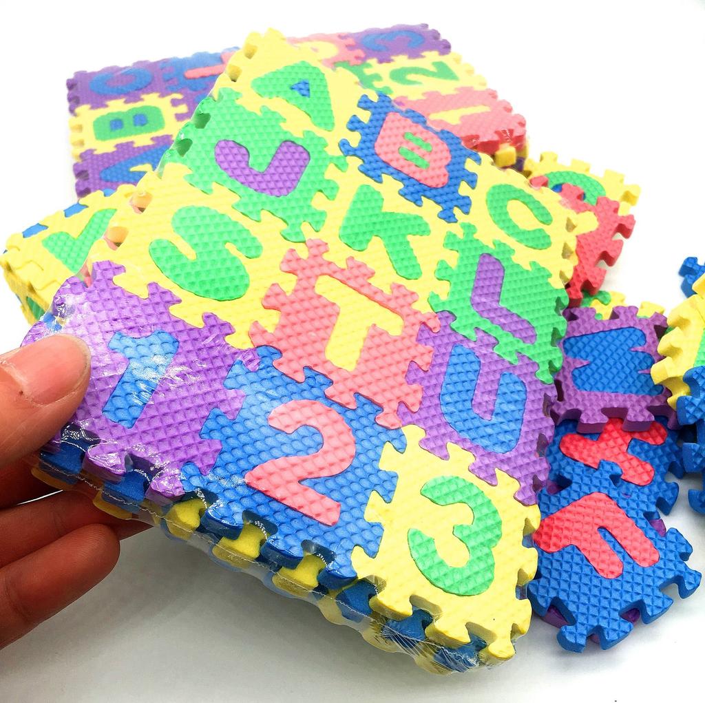 Dítě Dětský Chlapec Dívka Pěnová Podlaha Měkké Puzzle Hračka Alfanumerické Puzzle Mini Hračka Podložka