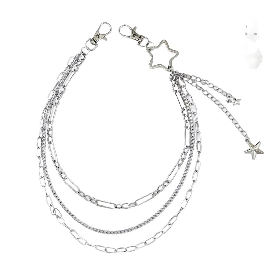 Chaîne de Pantalon Hip Hop Pendentif Étoile Multi-couches Européen & Américain
