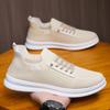 Hollow fly-woven men's shoes summer new mesh breathable and comfortable men's one-pedal simple round head men's casual shoes