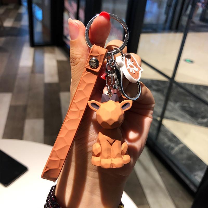 

Dinosaur Lovely Resin Panda Keychain For Men Creative Cartoon Gift Deer