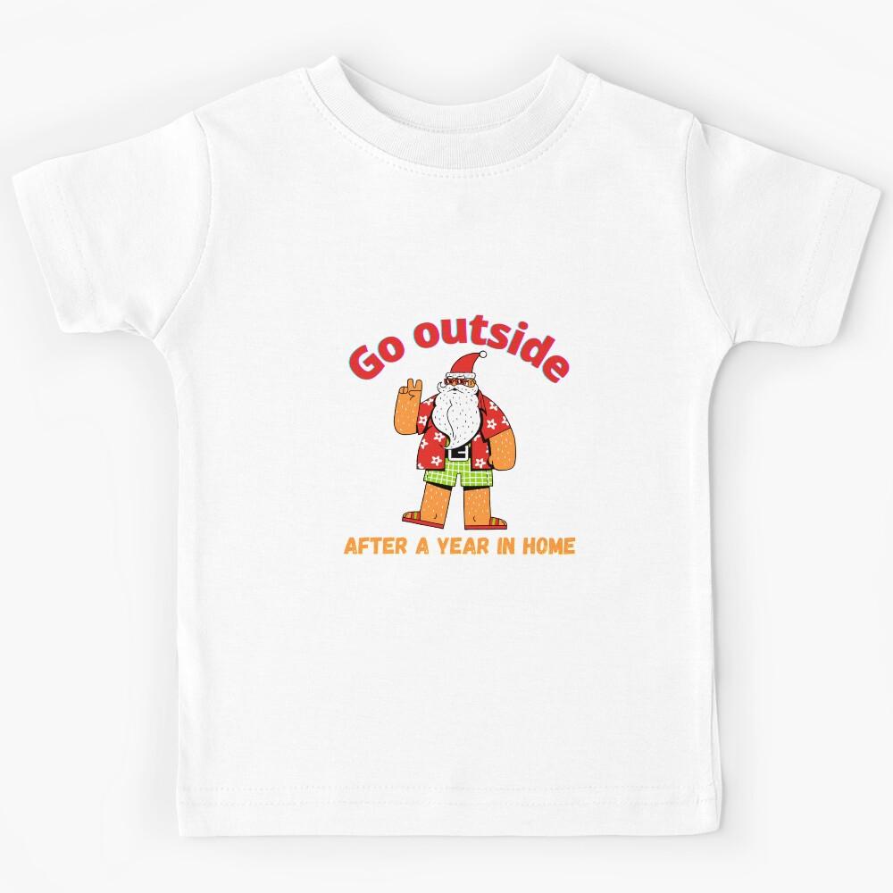 Funny Inappropriate Quarantine Santa Kids T-Shirt 140