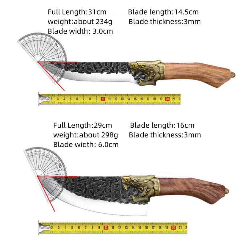 Ručně kovaný kuchyňský nůž Kuchařský nůž Sashimi Nože Sekáček na maso Krájení Řeznický nůž Nůž na ovoce Nástroje na vaření