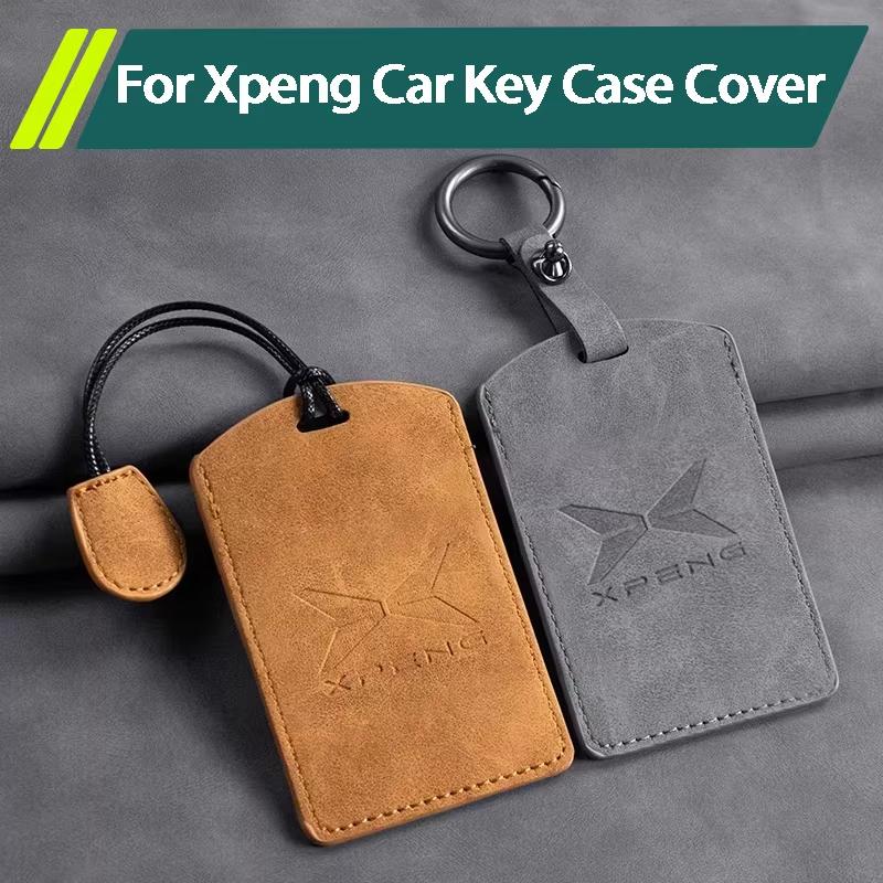 Für Xpeng Xiaopeng G6 P7 P7i P5 G3 G3i G9 X9 MONA M03 Leder Auto Fernbedienung Schlüsselanhänger Hülle Schutzhalter Schale