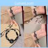 Beaded Highend Black Bracelet Exquisite Chinese Style Resin Stone