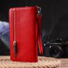 Capacious Women's Wallet Clutch Made of Genuine Leather CANPELLINI Wallet 21535 Red